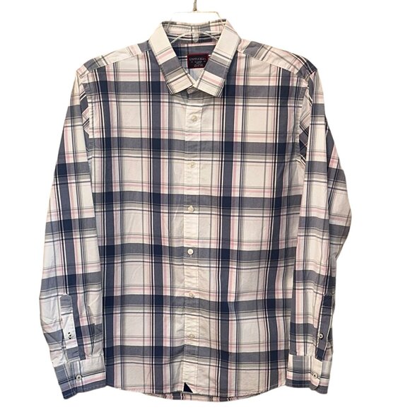 UNTUCKit Other - UNTUCKit Plaid Button Down Casual‎ Dress Shirt Cotton Slim Fit XL Office Work